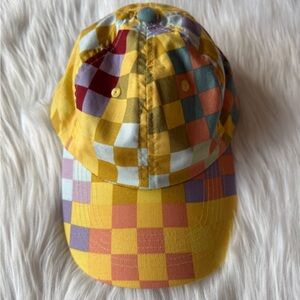 BAGGU Multicolor Checkered Baseball Hat - 100% Organic Cotton
